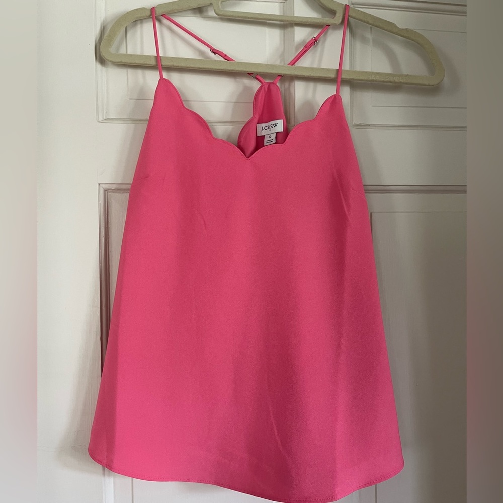 J. Crew Scallop Tank-Size 0 NWT